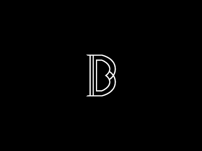 Letter B Lines Concept Logo